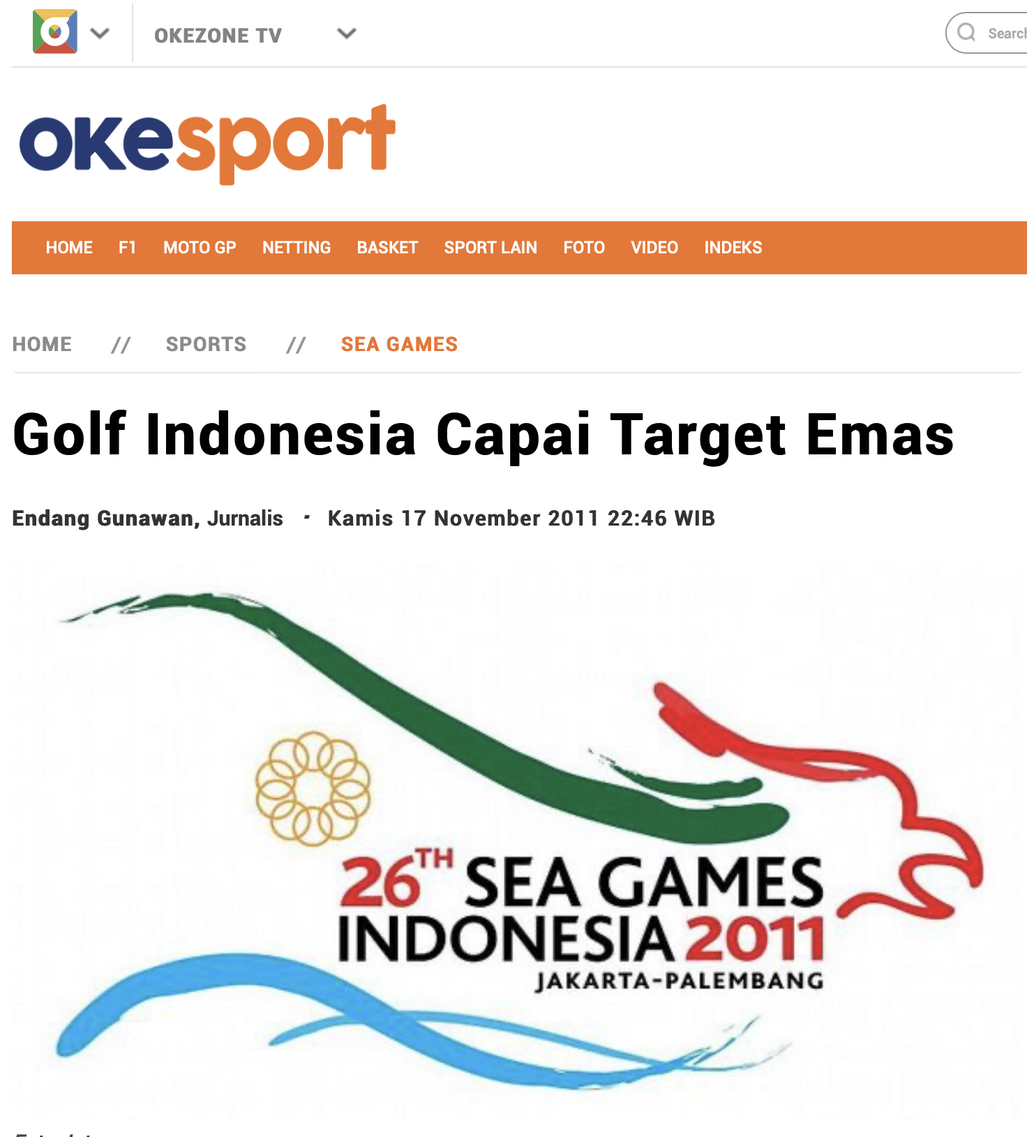 Artikel-Oke Sport-Golf Indonesia Capai Target Emas